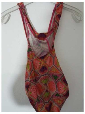 Costum de baie intreg cu model multicolor Olympia