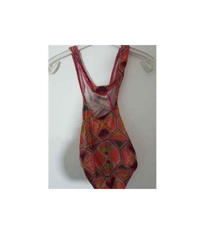 Costum de baie intreg cu model multicolor Olympia