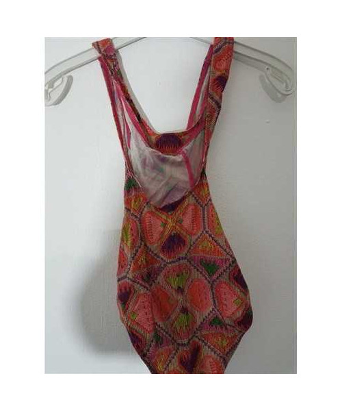 Costum de baie intreg cu model multicolor Olympia