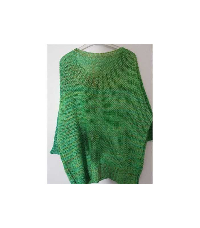 Pulover dama tricotat model cu maneci trei sferturi