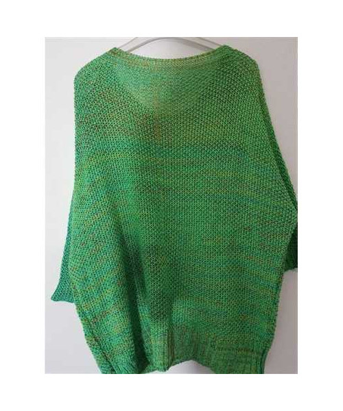 Pulover dama tricotat model cu maneci trei sferturi