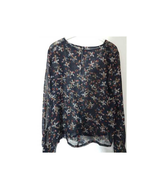 Bluzita dama cu maneca lunga si print floral multicolor