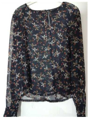 Bluzita dama cu maneca lunga si print floral multicolor 2