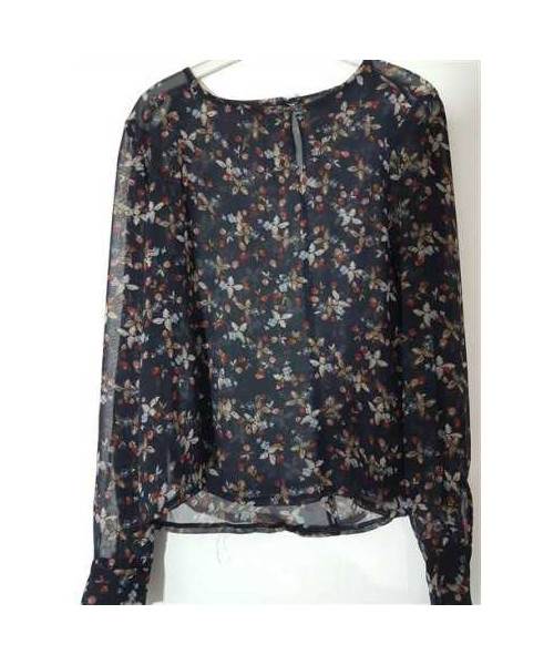 Bluzita dama cu maneca lunga si print floral multicolor