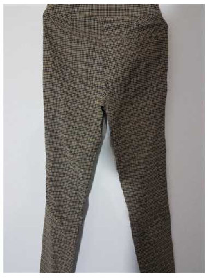 Pantaloni lungi de dama cu model in carouri Zara 2