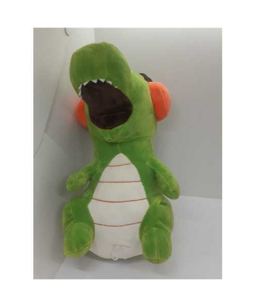 Jucarie de plus Dinozaur cu casti 29 cm