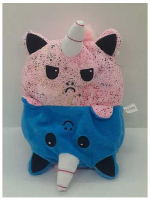 Jucarie reversibila din plus Unicorn 20 cm