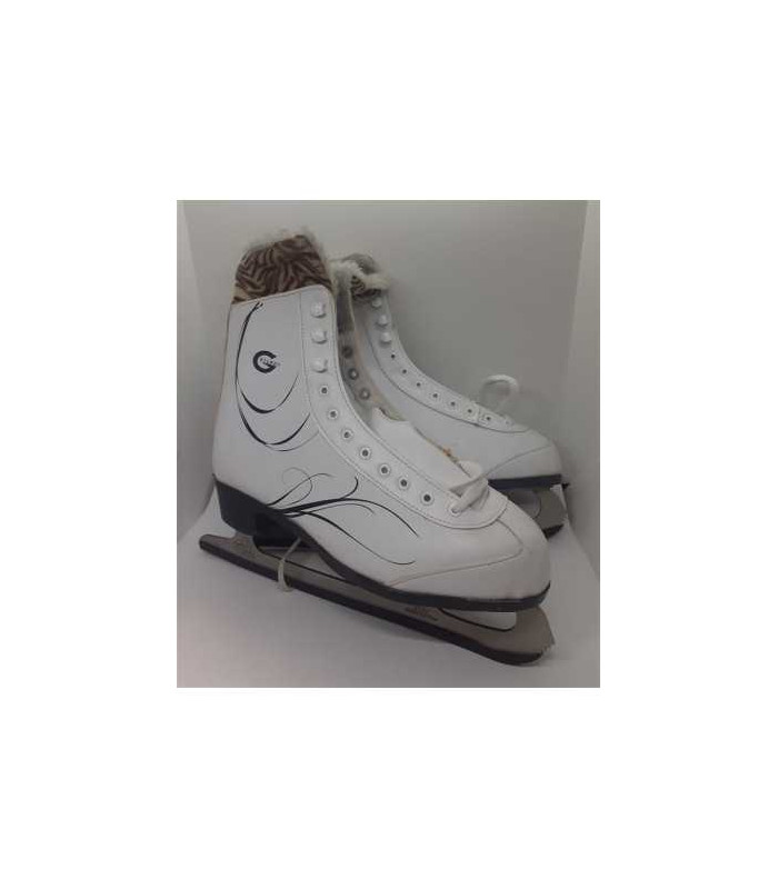 Patine culoare alb accesorizate cu blanita sus Sturdy