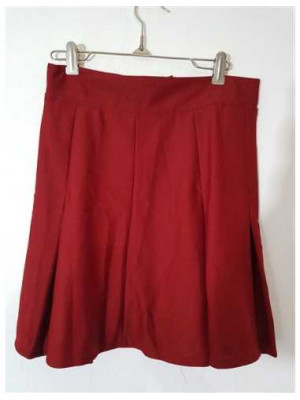 Fustita dama culoare rosu cu fermoarin talie  JANES