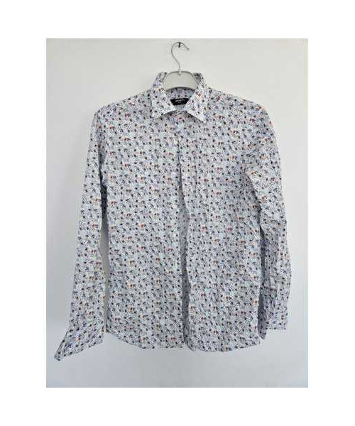 Camasa barbateasca cu model multicolor BIGOTTI Slim