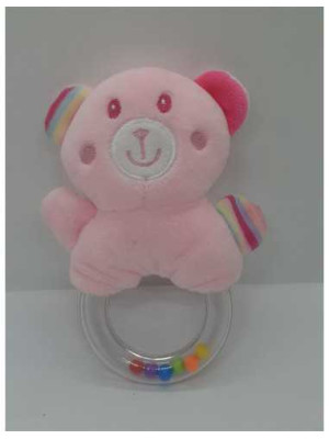 Zornaitoare ursulet de plus cu bile colorate