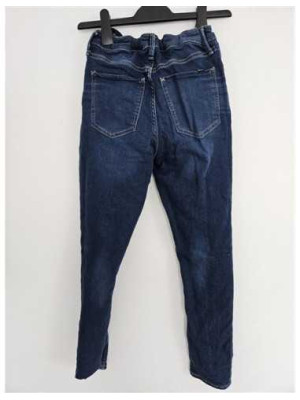Pantaloni Jeans cu buzunare model Uni Denim 2