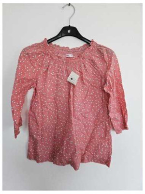 Bluzita de vara pentru fetite cu imprimeu buline TEX