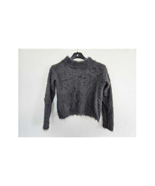 Pulover pufos pentru fetite model scurt in talie H&M