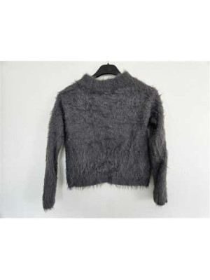 Pulover pufos pentru fetite model scurt in talie H&M 2