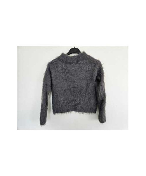 Pulover pufos pentru fetite model scurt in talie H&M