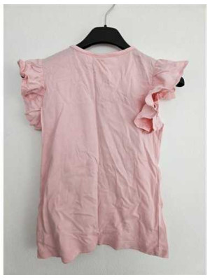 Tricou cu print multicolor si volane la maneci LC WAIKIKI 2