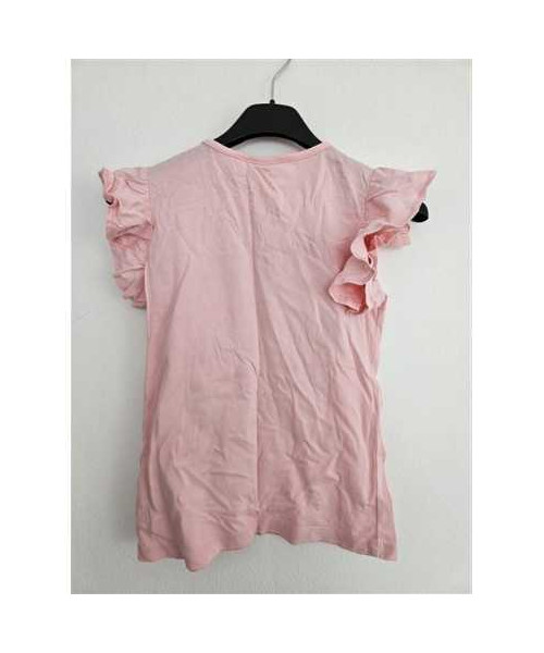 Tricou cu print multicolor si volane la maneci LC WAIKIKI