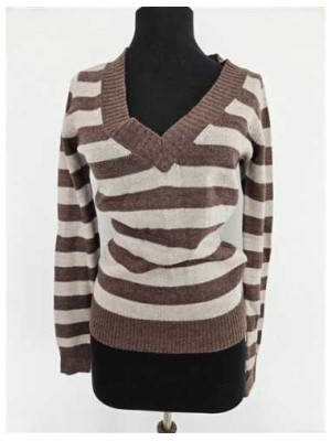 Pulover dama tricotat model cu dungi Terranova