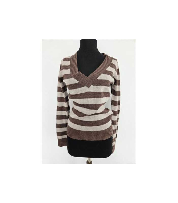 Pulover dama tricotat model cu dungi Terranova