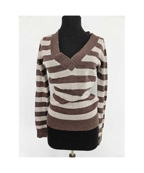 Pulover dama tricotat model cu dungi Terranova