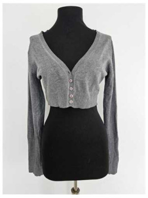 Pulover dama tricotat model scurt in talie