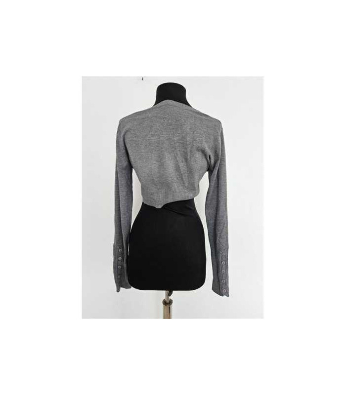 Pulover dama tricotat model scurt in talie