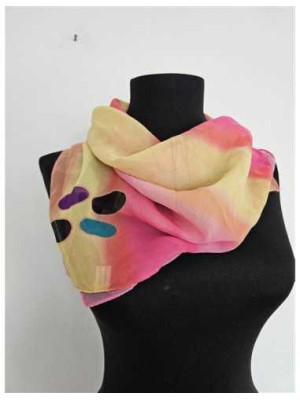 Esarfa dama pentru primavara cu print multicolor