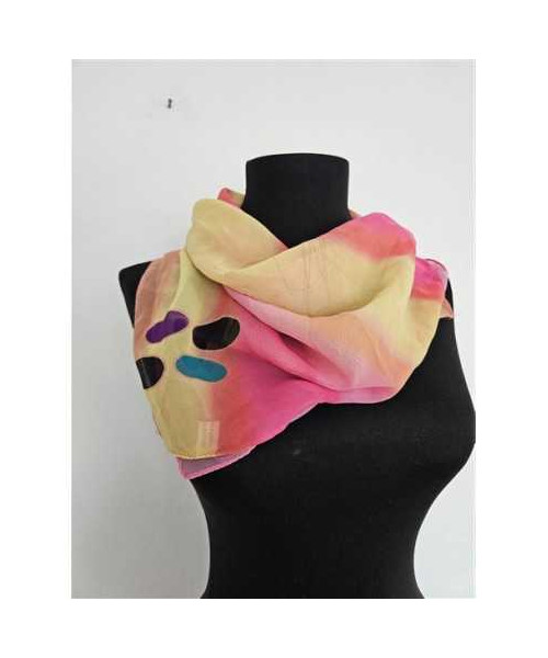 Esarfa dama pentru primavara cu print multicolor