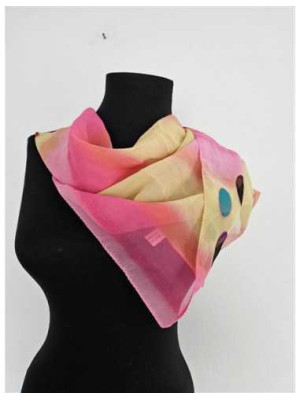 Esarfa dama pentru primavara cu print multicolor 2