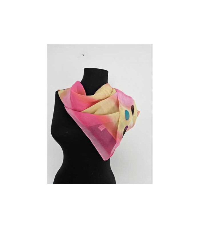 Esarfa dama pentru primavara cu print multicolor