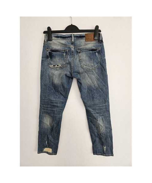 Pantaloni lungi de blugi model rupt