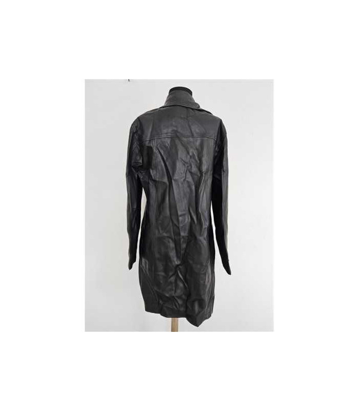 Palton dama cu aspect din piele Wanwest