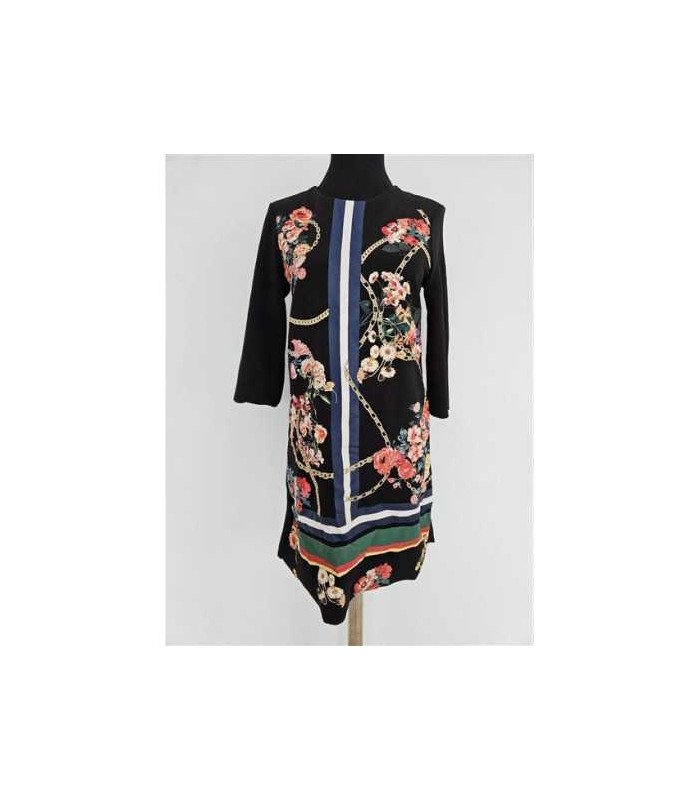 Rochie dama cu imprimeu floral colorat Zara