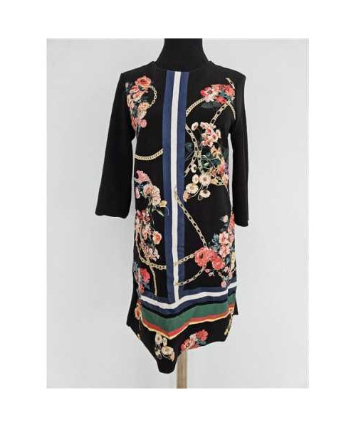 Rochie dama cu imprimeu floral colorat Zara