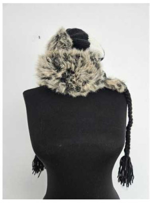 Cacioula dama tricotata model cu ciucure si blanita 2