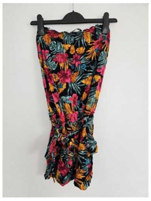 Salopeta dama cu print floral multicolor Select
