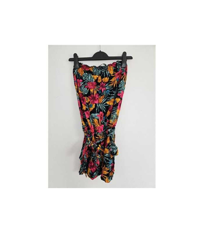Salopeta dama cu print floral multicolor Select