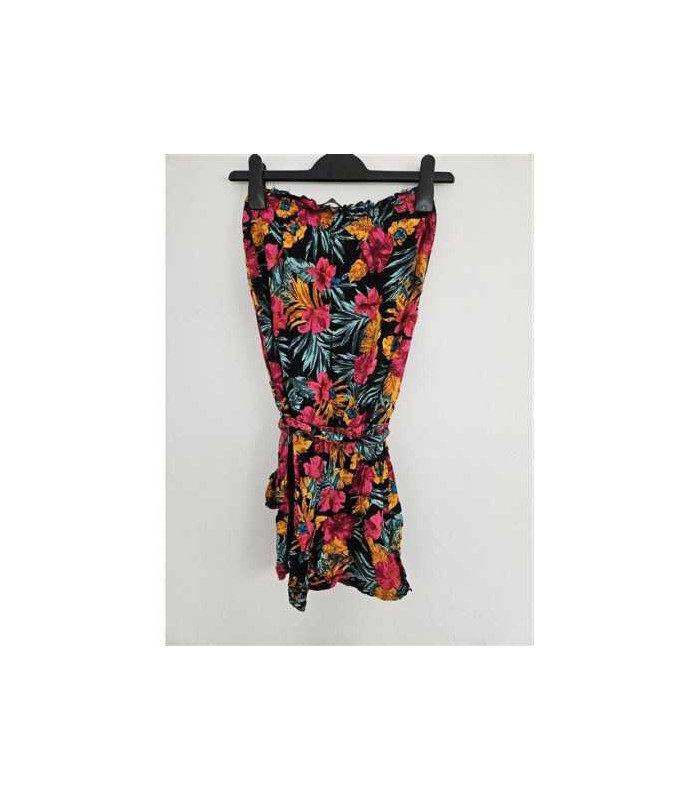 Salopeta dama cu print floral multicolor Select