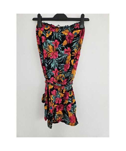 Salopeta dama cu print floral multicolor Select