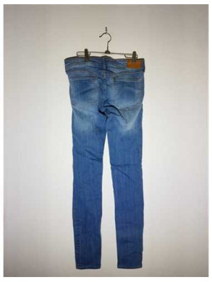 Pantaloni dama de blugi model decolorat H&M 2