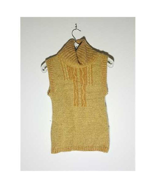 Vesta tricotata model cu guler inalt