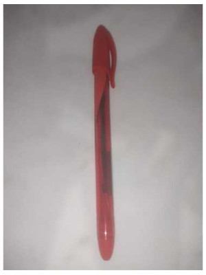 Pix cu capac culoare rosu corp semitransparent Keyroad