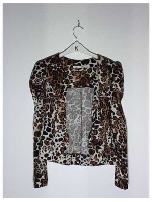 Blazer dama print animal BBY Collection