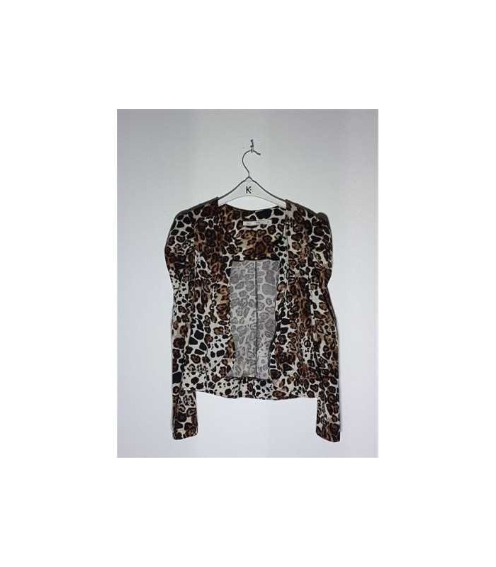 Blazer dama print animal BBY Collection