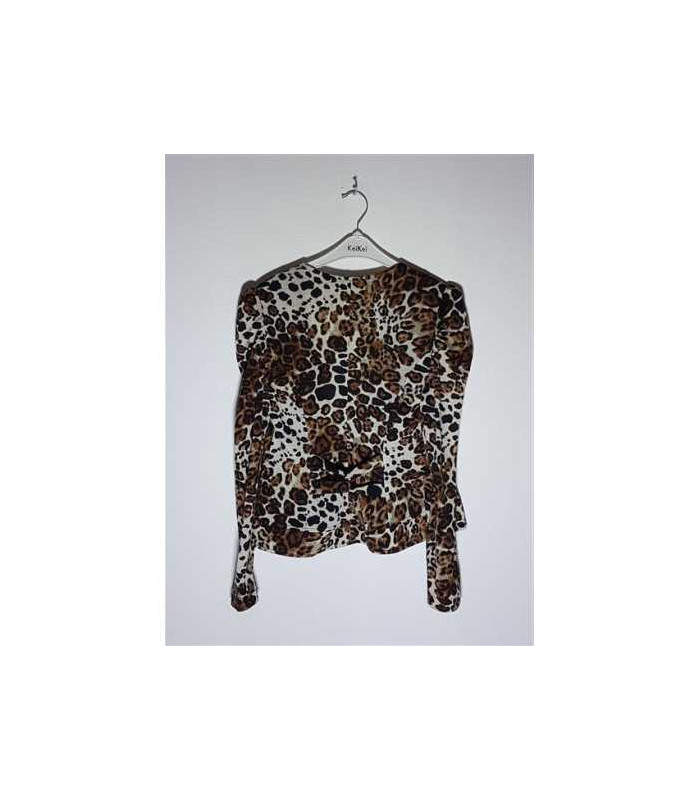 Blazer dama print animal BBY Collection