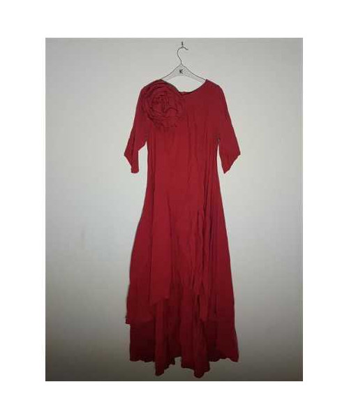 Rochie dama asimetrica accesorizata cu floare