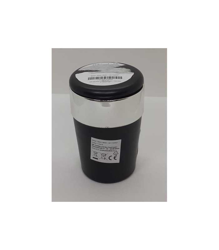 Scrumiera auto tip pahar, deschidere cu un singur clic negru