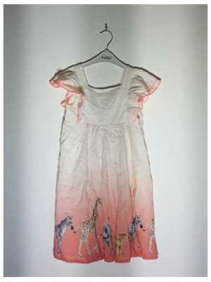 Rochita de vara cu volane si imprimeu animalute H&M