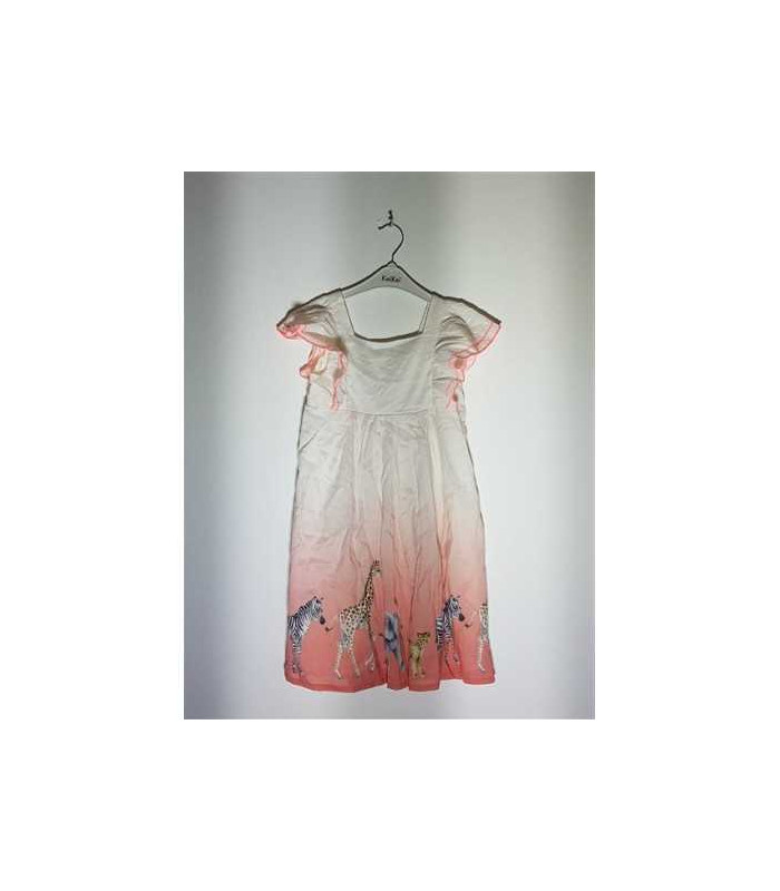 Rochita de vara cu volane si imprimeu animalute H&M